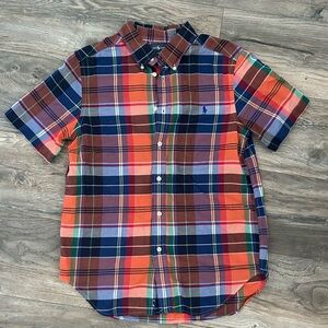 Vintage Ralph Lauren big boys plaid shirt size large 14 16